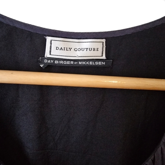 Day Birger Et Mikkelsen Dailly Couture Grey Ombre 100% Silk Tunic Dress Size 12 - Picture 2 of 10